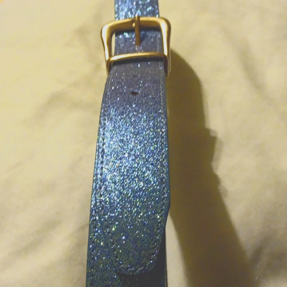 NWOT Absolutely Fresh girls Sparkly Belt Sz M, Man-Made Materials, Turquoise